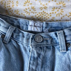 calvin klein high waisted denim